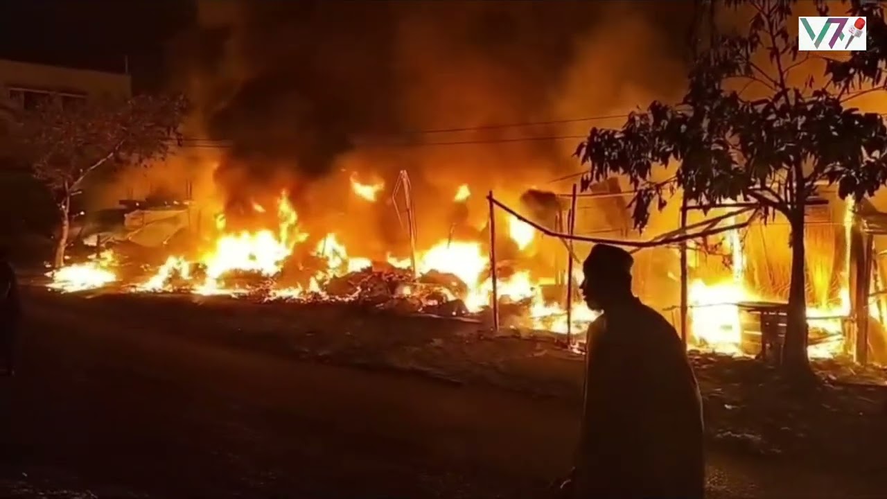 Fire Destroys 20 Shops in Khagrachari