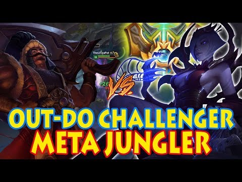JUNGLE TRYNDAMERE VS CHALLENGER ELISE: DIAMOND SOLOQ - Ft. Smooth Animation Cancel [Patch 7.16]