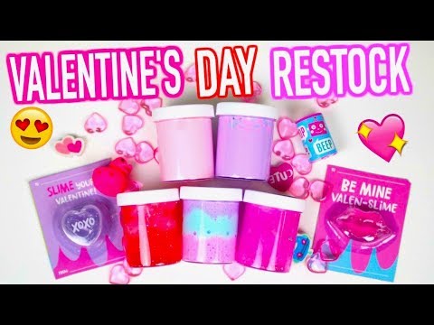 Slime Shop Restock January 12, 2018 + $180 GIVEAWAY! (Valentine's Day Slimes!!) Video