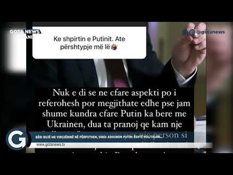 Bëri bujë me virgjërinë në Përputhen/ Sindi adhuron Putin: Është politikani… -  Gota News