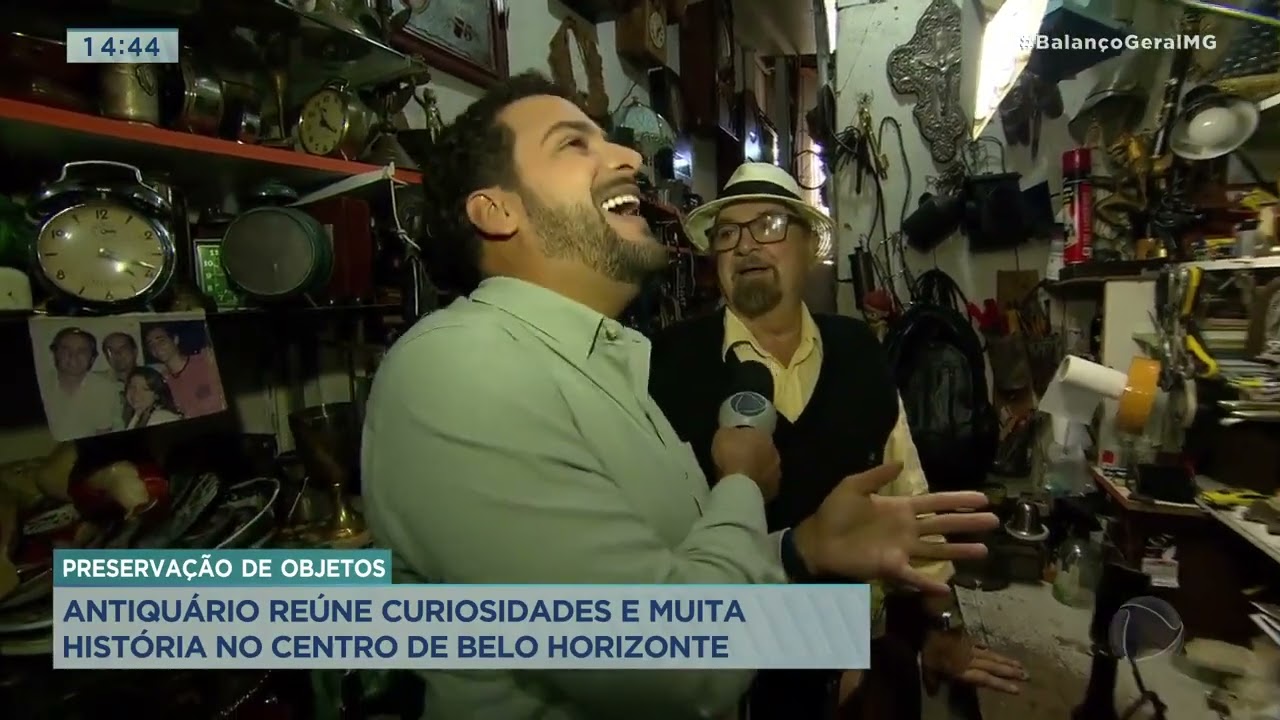 Antiquário reúne curiosidades e muita história no centro de BH