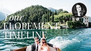 How to PLAN your INTIMATE WEDDING Timeline