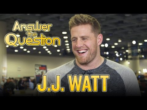 2016 Super Bowl: J.J. Watt gets quizzed, shows off...