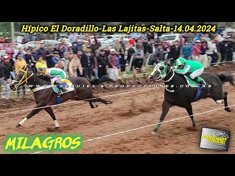 Club Hipico El Doradillo-Las Lajitas-Salta Domingo 14 de Abril del 2024 MILAGROS  vs  VALE MIL