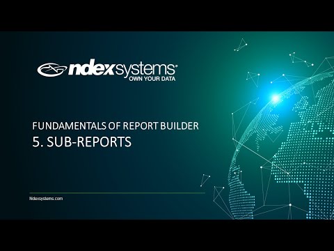 Fundamentals of Report Builder Part 5 - Sub-Reports