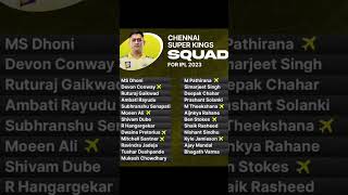 IPL 2023 CSK team 4 foreign players #csk #chennaiipl #ipltamil