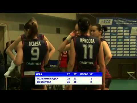 Волейбол женщины ЧР 14 тур Вк Ленинградка vs Вк Омичка