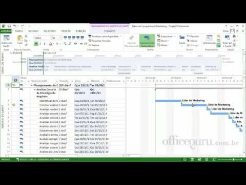 Aula 04 - Curso Gratuito MS Project: Gráfico de Gantt e Linha do Tempo