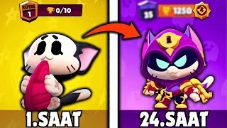 24 SAAT BOYUNCA KİT OYNADIM! ÇİLİNGİR KİT ALDIM! Brawl Stars