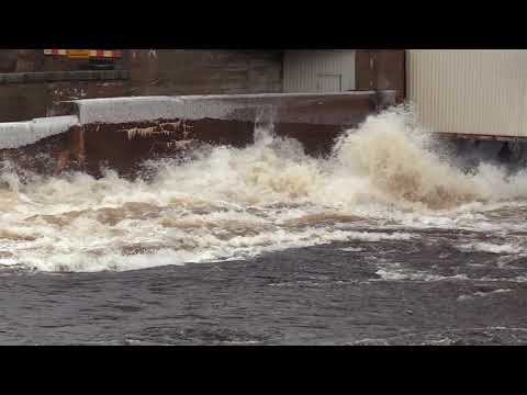 Merikosken kuohut Merikoski oli vapaana 22.2.2020 Oulu Suomi Rapids Rage रैपिड्स क्रोध