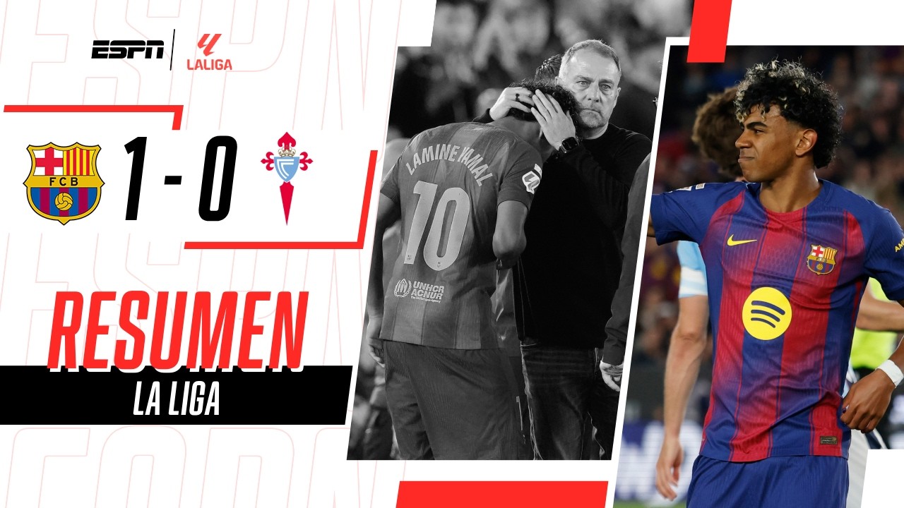 ALERTA MUNDIAL: LAMINE MARCÓ Y SE LESIONÓ EN EL TRIUNFO CULÉ | Barcelona 1-0 Celta | RESUMEN