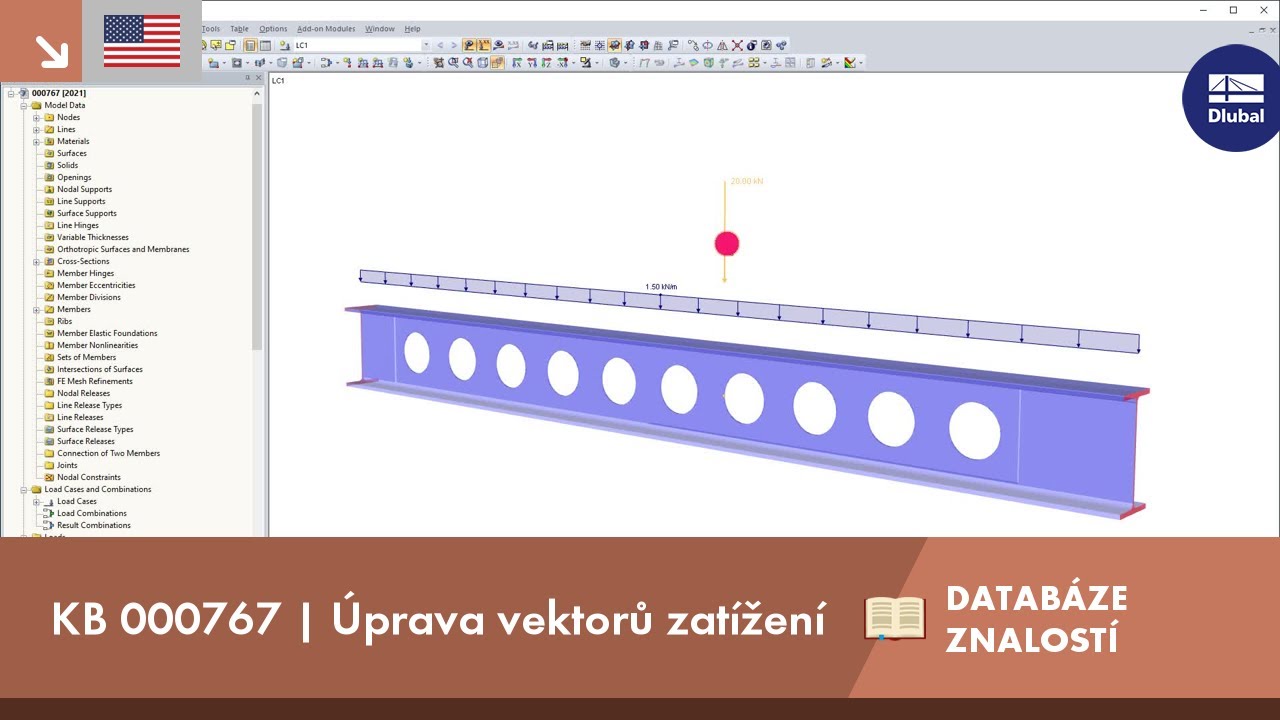 KB 000767 | Úprava vektorů zatížení