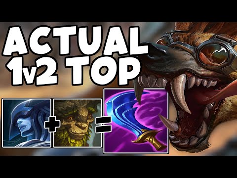 WARWICK TOP MADE THEM TURN IT INTO A 1v2 LANE - League of Legends