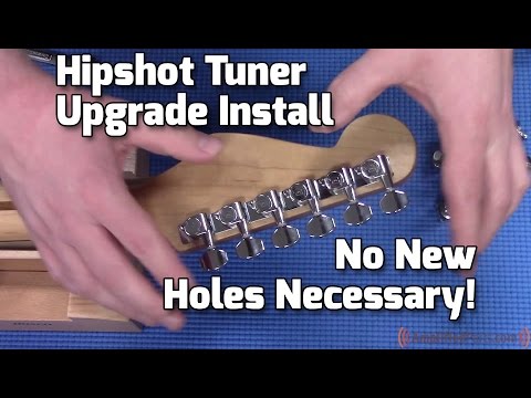 Hipshot® Universal Mounting Plate Kit~For 6 Inline Tuners~Chrome~USA~Brand New image 4