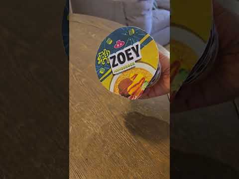 Making Kpop Demon Hunters noodles with original music #kpopdemonhunters #zoey #reallife #케데헌 #diy