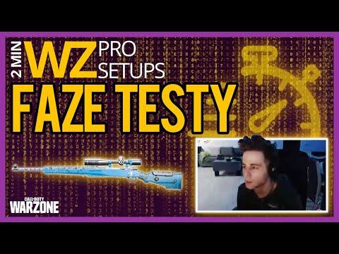 Faze Testy Kar98k and MP7 class: 2 Min Warzone Pro Setup