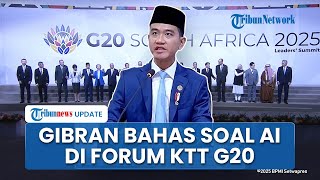 Gibran Soroti Ketimpangan Pemanfaatan AI yang Dinikmati Negara Maju dalam Forum KTT G20