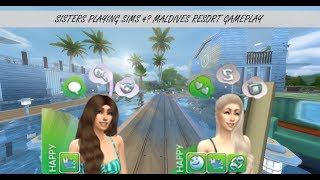 SISTERS PLAYING SIMS 4?! Maldives Tropical Resort Gameplay SIMS 4
