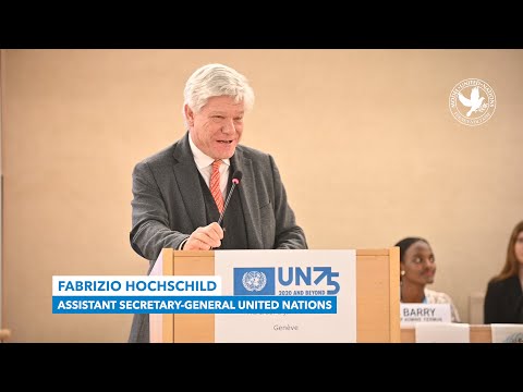 Fabrizio Hochschild, UN 75 launch (FerMUN 2020)