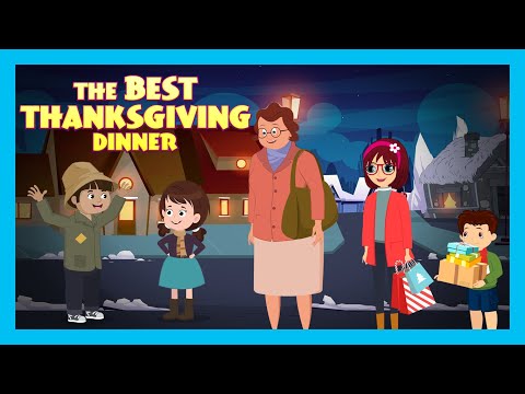 THE BEST THANKSGIVING DINNER | English Story For Kids | Stories Of Thanksgiving | Festive Season 22'