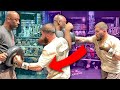 CALEB PLANT WORKOUT FOR DAVID BENAVIDEZ - FIRST LOOK - RIPPING BODY SHOTS CRAZY POWER!