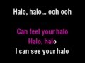 Beyonce - Halo (Piano instrumental with lyrics ...