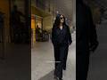 Katrinakaif Nails Her Airport Look In Allblack Shorts Mumbai
