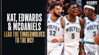 Jaden McDaniels - Karl-Anthony Towns - Anthony Edwards - Minnesota Timberwolves - Denver Nuggets