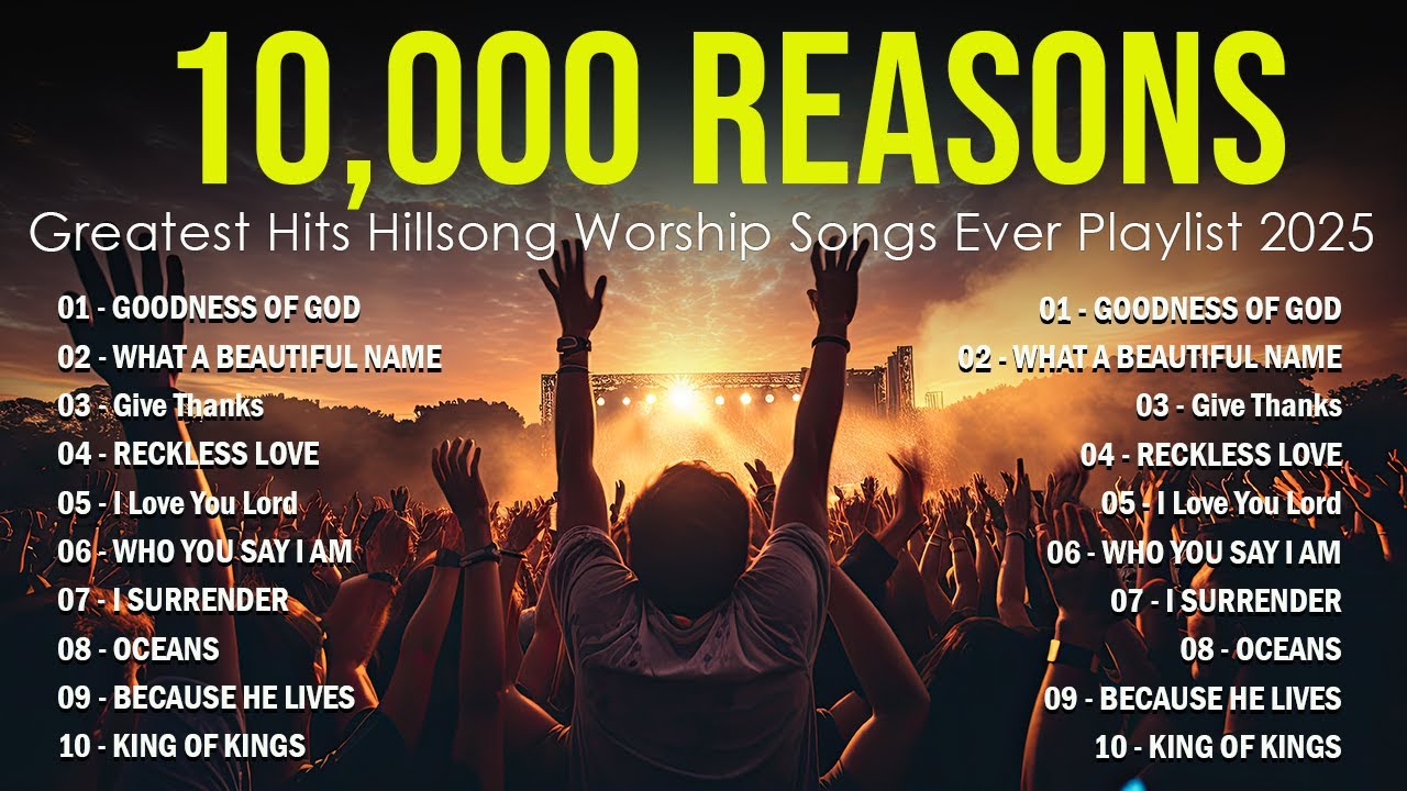 10,000 Reasons,... Greatest Hits Hillsong Worship Songs Ever Playlist 2024 - Lyrics #25
