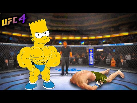 Bruce Lee vs. Pumped up Bart Simpson - EA sports UFC 4