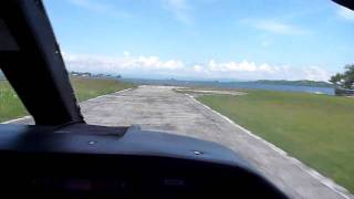 preview picture of video 'Taking off 9 Passenger Britten Norman BN2/Islander, El Porvenir,Kuna Yala, Panama'