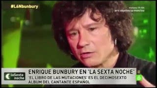 Enrique Bunbury en “La Sexta Noche” 19-12-2015 - #L6NBunbury