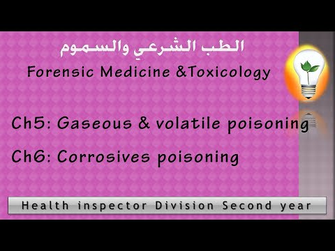 Forensic Medicine Toxicology Ch1 toxicology Ch2 Pesticides poisoning علم السموم والتسمم بالمبيدات