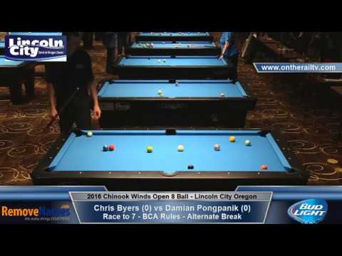 Damian Pongpanik vs Chris Byers - 2016 CWO 8 Ball Championships