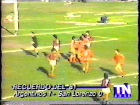 19810816 Argentinos 1 San Lorenzo 0  Metro 81 Descenso