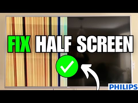 How To Fix Philips TV Half Screen Black Problem