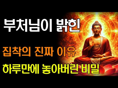 내려놓아야 하는 줄 알면서도 마음이 쉽게 놓아지지 않는 이유 | 부처님이 밝힌 집착의 비밀 | 부처님 말씀 | 불교 명언 |