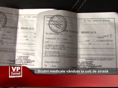 Scutiri medicale vândute la colț de strada