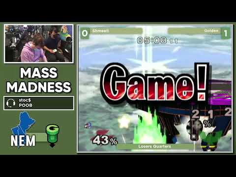 Mass Madness 38 SSBM - Shmeeli (Falco) vs. Golden (C. Falcon) - Melee LQF