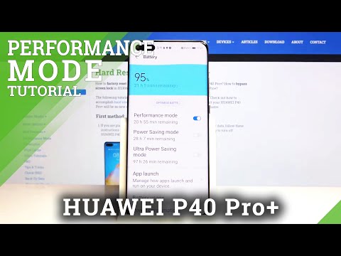 How to Activate Performance Mode in HUAWEI P40 Pro+ - High Performance Mode