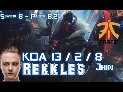 FNC Rekkles JHIN vs LUCIAN ADC - Patch 8.21 KR Ranked