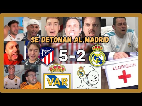 🤣🔥LOS MEJORES LLOROS MADRIDISTAS EN EL ATLETICO 5 MADRID 2 (EL MADRID ES DETONADO)