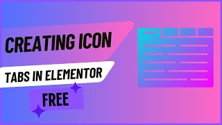 Download the video "How To Create Icon Tabs Using Elementor For Free"