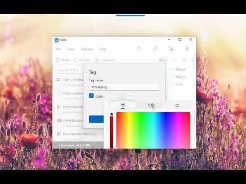 Tag files and folders