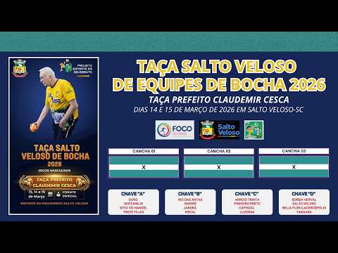 1ª E 2ª FASE (JG MANHÃ) TAÇA SALTO VELOSO DE EQUIPES - TAÇA PREFEITO CLAUDEMIR CESCA /DIA 15/03/26