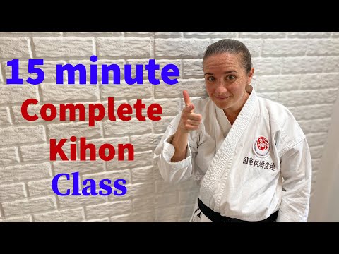 Karate workout: 15min complete kihon class