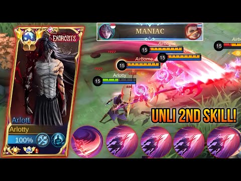 THIS IS THE REASON WHY ARLOTT IS ALWAYS BANNED IN RANK!!! UNLIMITED SKILL 2 COMBOS!!!