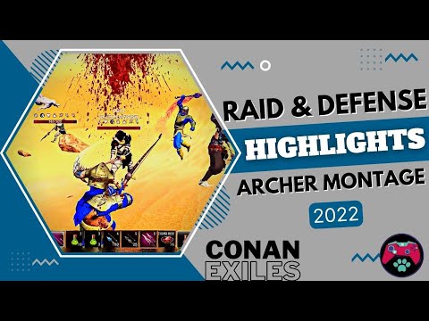 Raid And Defense Highlights - Conan Exiles | Archer Montage Pvp | Survival Game