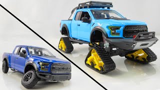 Restoration/Customization Ford F-150 Raptor Into a Monstrous Tracked Truck - Model Car Customization