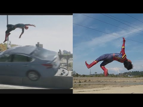 I tried Spiderman Noway home Stunts | Takam Todo